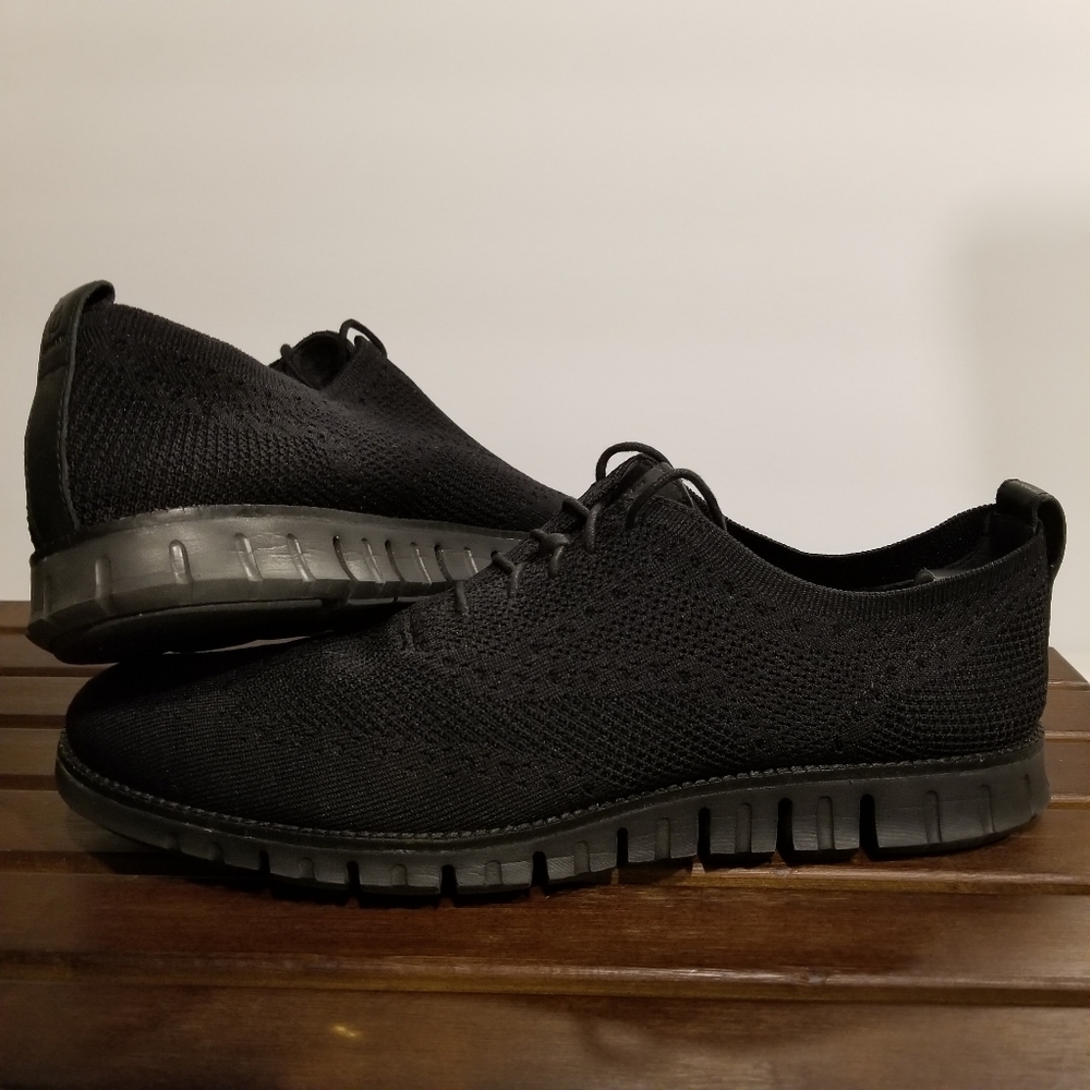 Cole Haan Men's Black Knit Oxford Sneakers